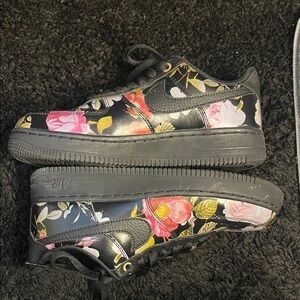 Floral nike air force 1s